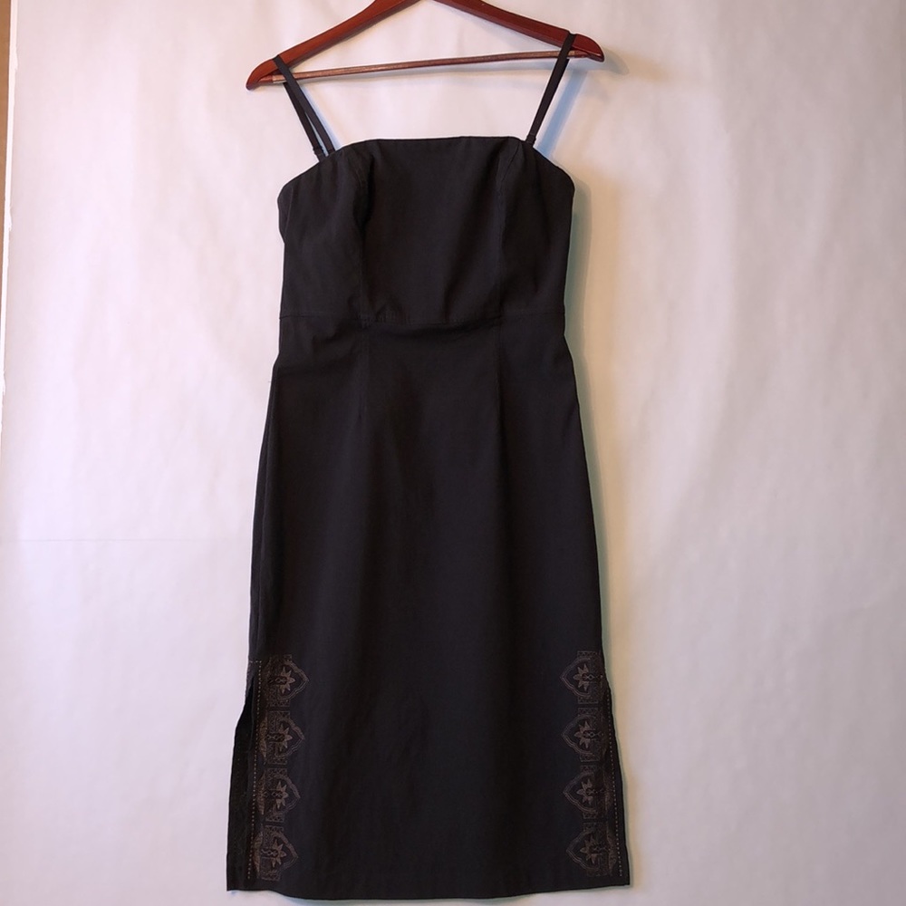 Express midi dress in stretchy poplin sz 7/8